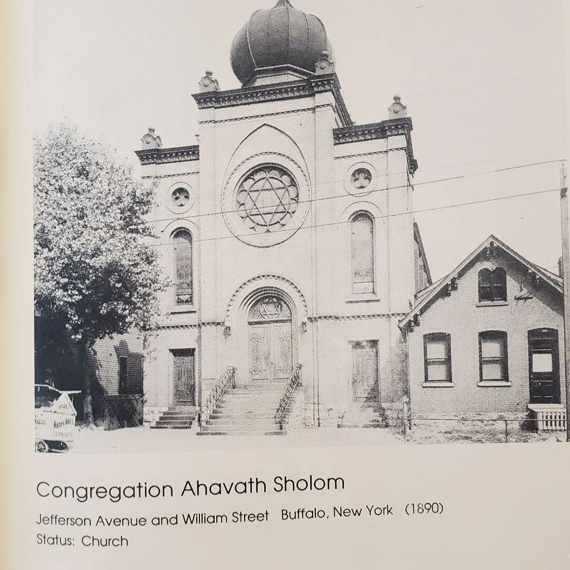 Congregation Ahavath Sholom, in an old photograph