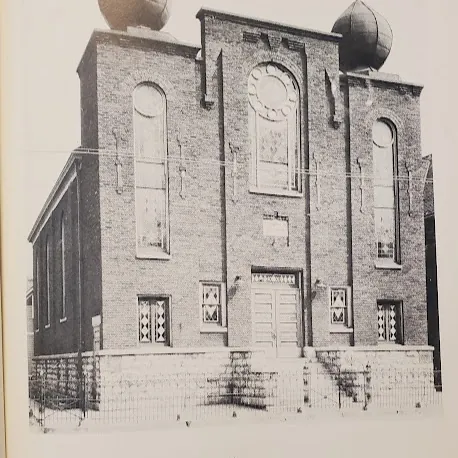 The Anshei Lubavitch shul, in an old photograph